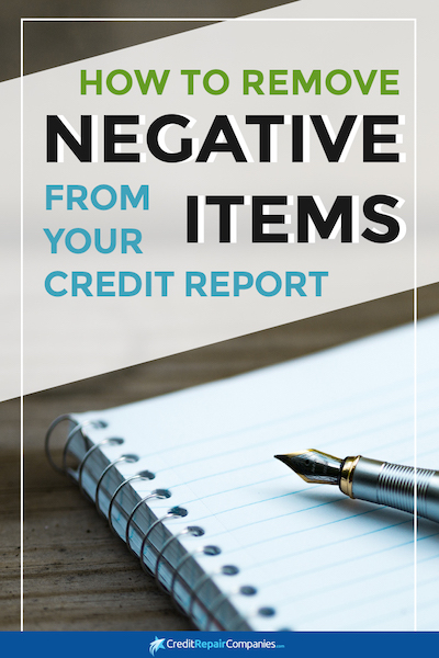 Remove Negative Items From Credit Report